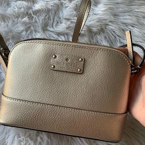 Kate spade gold medium dome crossbody